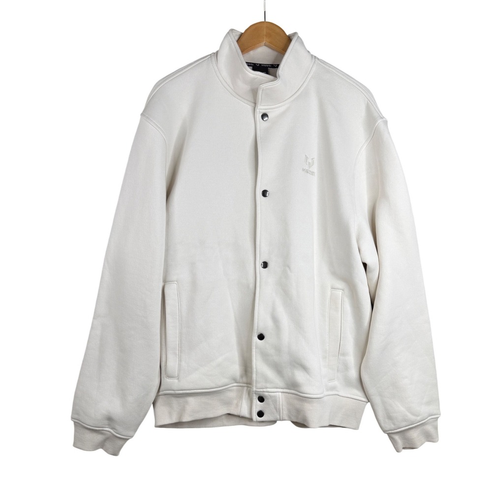 NWT MESSI Collection Mens Fleece Lined Midweight Jacket Size XXL Beige Claro